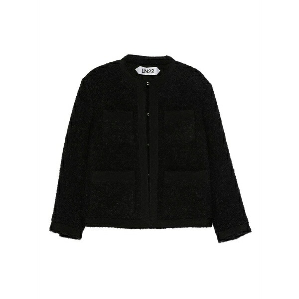 エルエヌエー レディース ジャケット＆ブルゾン アウター Pocket textured jacket Black｜asty