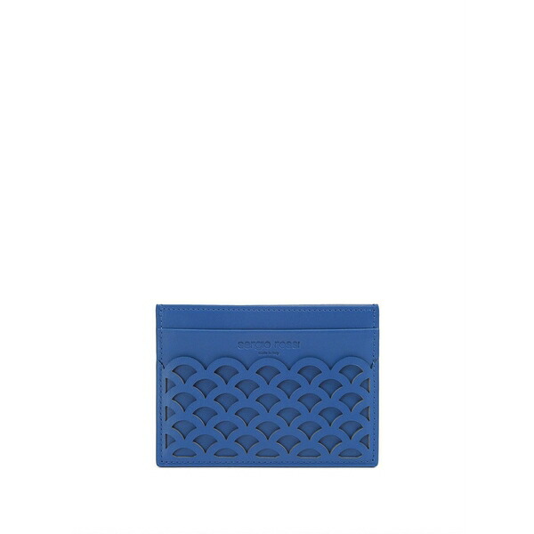 セルジオロッシ レディース 紙入れ 付属品 Sr mermaid embossed-detailed cardholder Blue