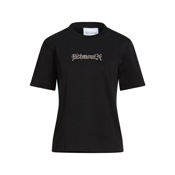 【送料無料】 ジョン リッチモンド レディース Tシャツ トップス T-shirts Black|asty