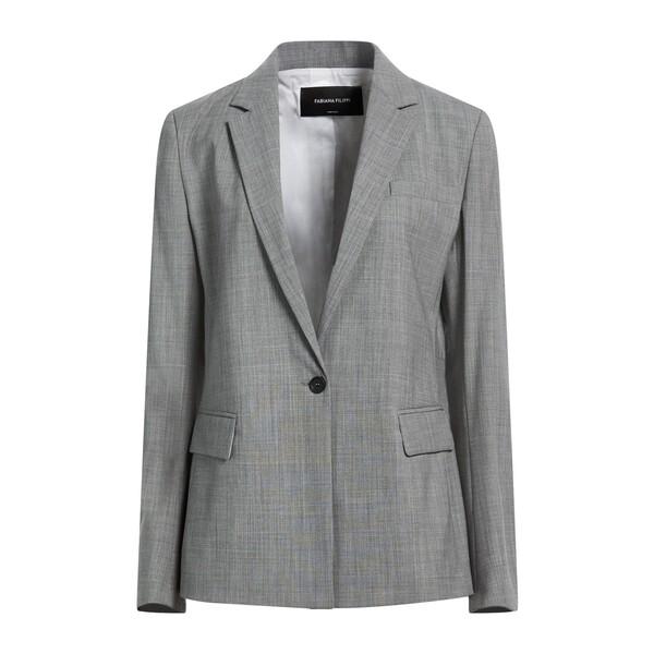 【送料無料】 ファビアナ フィリッピ レディース ジャケット＆ブルゾン アウター Blazers Grey｜asty