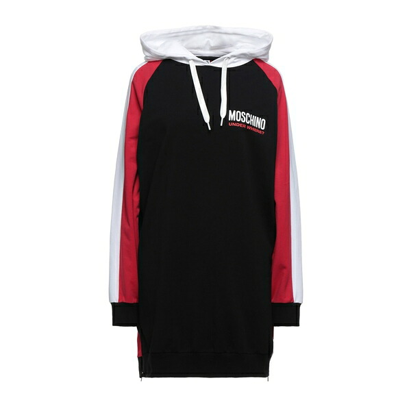 【貨物輸送無料】 モスキーノ レディース パーカー・スウェットシャツ アウター Sweatshirts Black