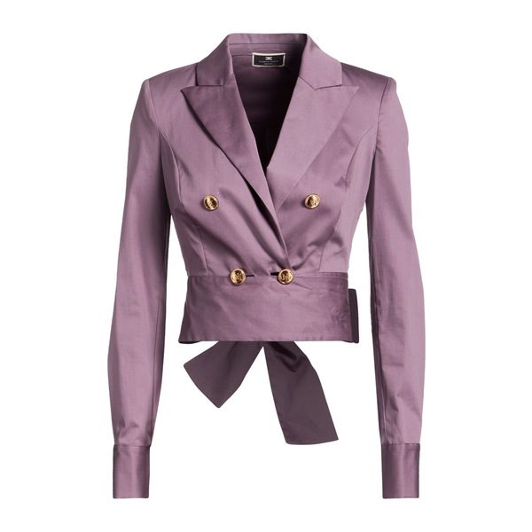 【貨物輸送無料】 エリザベスフランキ レディース 上衣＆上衣 アウター Blazers Purple レディースファッション-コート・ジャケット