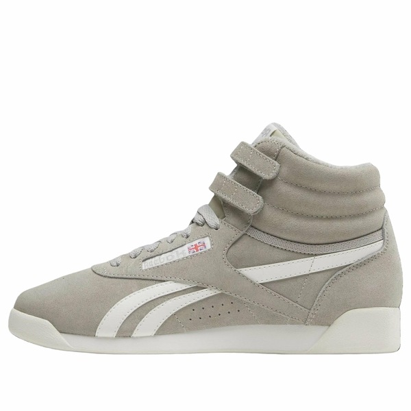 Reebok リーボック レディース スニーカー 【(WMNS) Reebok Freestyle Hi Shoes 'Escape Grey Chalk Chalk' 100258943】 サイズ US_9(26.0cm)|asty