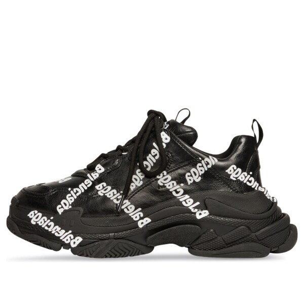 Balenciaga バレンシアガ レディース スニーカー  【(WMNS) Balenciaga Triple S \u0027Logotype - Black\u0027 524039W2FAB1090】  大きさ US_5(22.0糎)