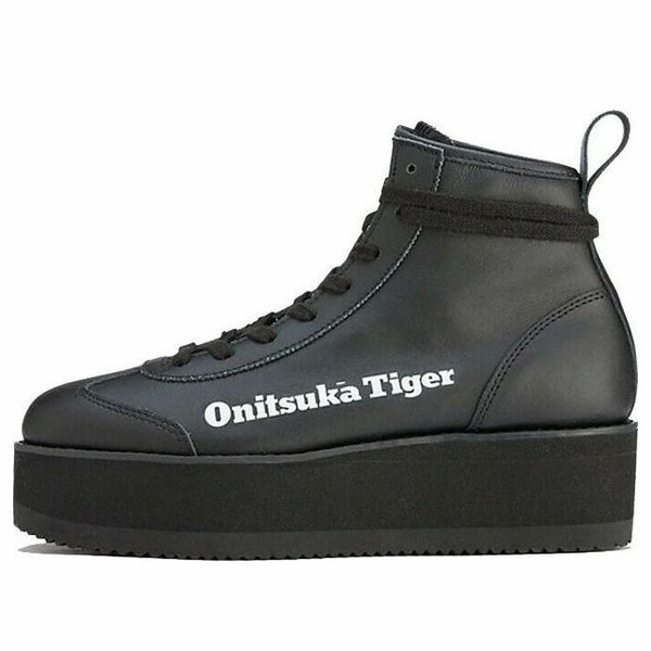 Onitsuka Tiger オニツカタイガー レディース スニーカー 【(WMNS) Onitsuka Tiger Delegation Chunk High Top Shoes 'Black Faux Fur' 1183B675-001】 サイズ US_W_13.5｜asty