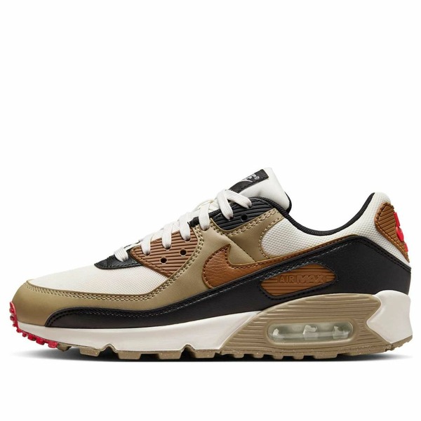 Nike ナイキ レディース スニーカー  【(WMNS) Nike Air Max 90 \u0027Phantom Black Fire Red Light British Tan\u0027 DH8010-005】  大いさ US_W_10.5 靴-レディース靴