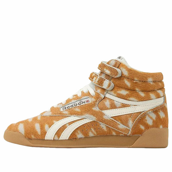 Reebok リーボック レディース スニーカー 【(WMNS) Reebok Freestyle Hi Shoes 'Doe Chalk Gum' 100263873】 サイズ US_5(22.0cm)｜asty