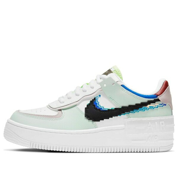 Nike ナイキ レディース スニーカー 【(WMNS) Nike Air Force 1 Shadow SE 'Pixel Swoosh - Barely Green' CV8480-300】 サイズ US_W_12｜asty