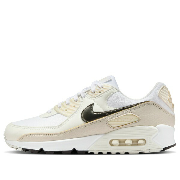 Nike ナイキ レディース スニーカー  【(WMNS) Nike Air Max 90 \u0027White Light Orewood Brown\u0027 HM8128-101】  大いさ US_9.5(26.5糎) 靴-スニーカー