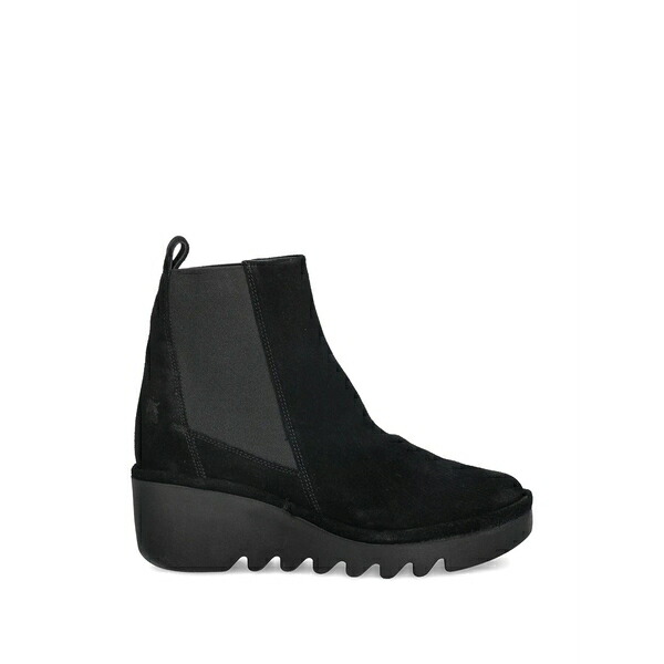 フライロンドン レディース ブーツ シューズ Elasticated-panel chelsea boots Black|asty