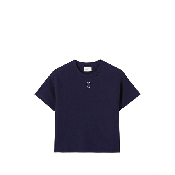 クローディピエルロ レディース Tシャツ トップス Embroidered t-shirt Blue｜asty