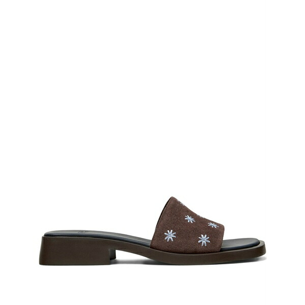 カンペール レディース サンダル シューズ Flower suede dana sandals Brown|asty