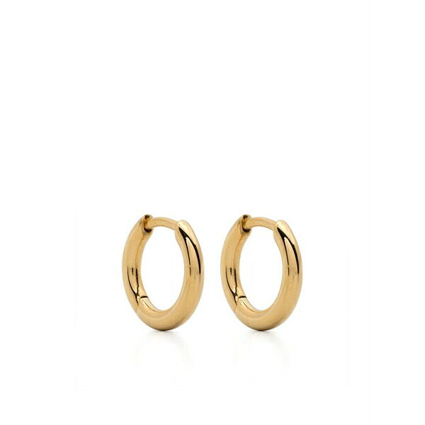 トム白木 メンズ ピアス・イヤリング 佩び物 Polished-finish hoop earrings Gold