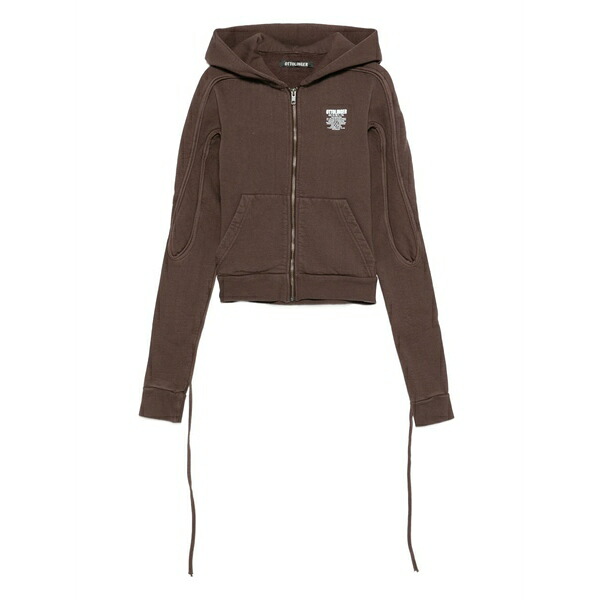 オットリンガー レディース パーカー・スウェットシャツ アウター Zip-up hoodie Brown