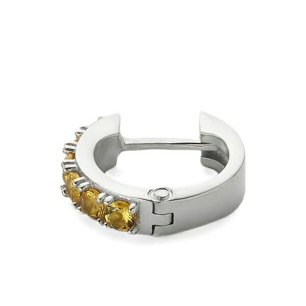 エマニュエレ ビコッキ メンズ ピアス・イヤリング 付属物 Embellished hoop earring Silver