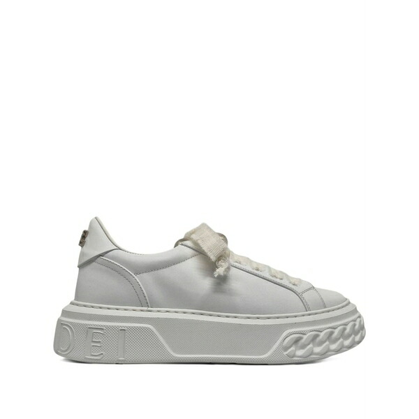 カサディ レディース スニーカー シューズ Off road bead-embellished sneakers White