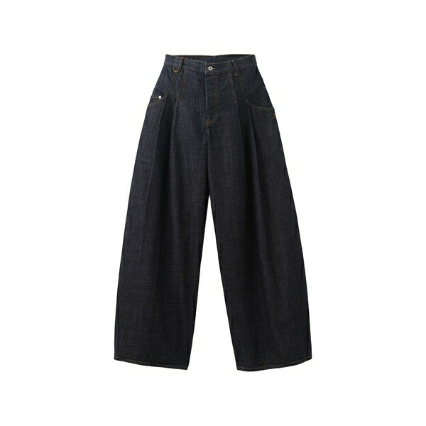 ジャクエムス レディース デニムパンツ ボトムス Souro de-n茫mes pleated jeans Blue|asty