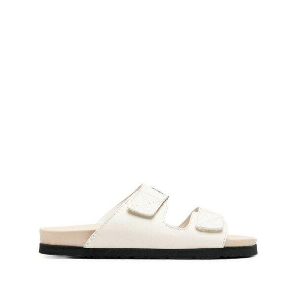 パーム・エンジェルス メンズ サンダル シューズ Logo-printed leather sandals Neutrals