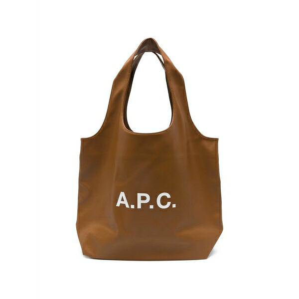 アーペーセー レディース ショルダーバッグ バッグ Logo shopper shoulder bag Brown|asty