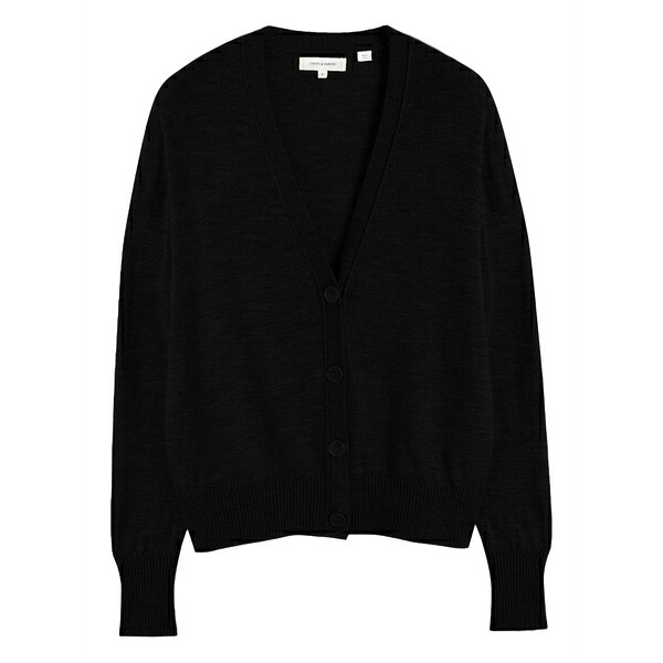 チンティアンドパーカー レディース ジレー アウター Button v-neck cardigan Black