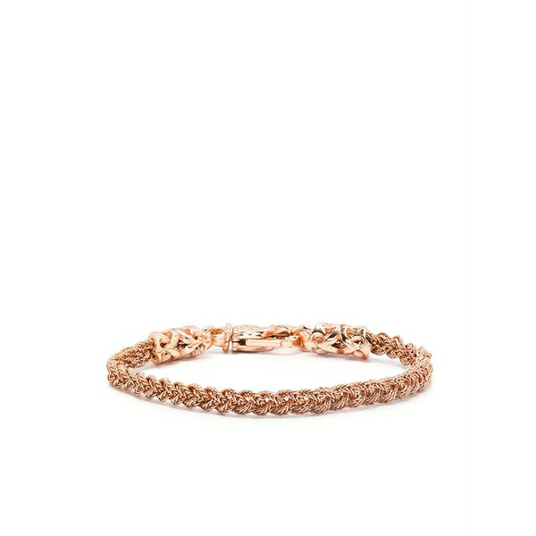 エマニュエレ ビコッキ メンズ ブレスレット・バングル・アンクレット 添え物 Braided chain-link bracelet Pink