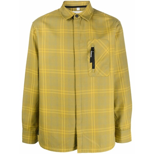 ロシニョール メンズ シャツ トップス Plaid flannel shirt Green｜asty