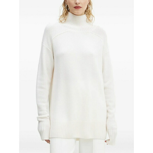 エーエルシー レディース 編み物\u0026プルオーバー アウター Cashmere sweater White