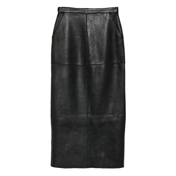 パロッシュ レディース スカート ボトムス Panelled leather skirt Black|asty
