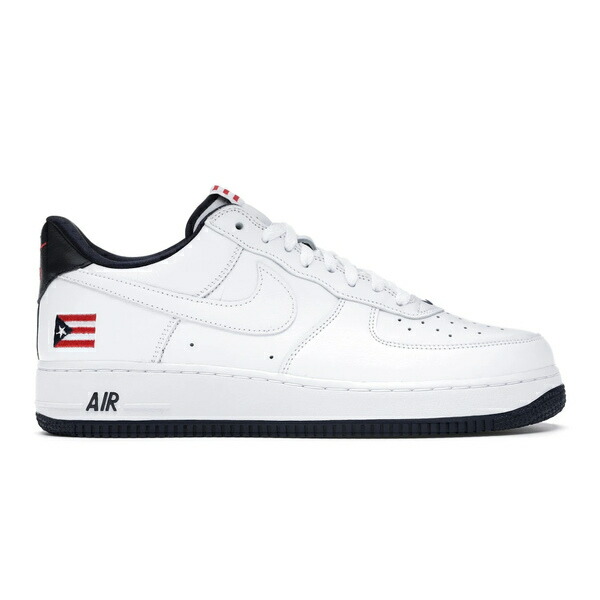 Nike ナイキ メンズ スニーカー  【Nike Air Force 1 Low Retro Puerto Rico (2020)】  大きさ US_10(28.0珊) True White/True White-Obsidian-Comet Red