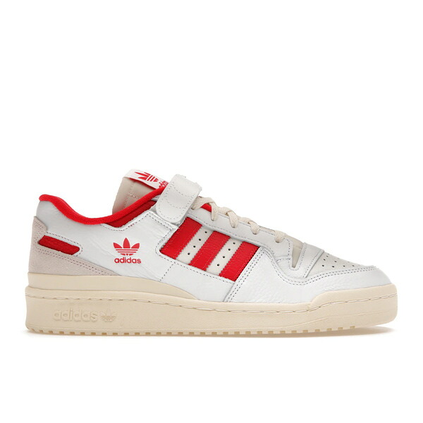 adidas アディダス メンズ スニーカー  【adidas Forum 84 Low White Cream Red】  大きさ US_M_4.5 Cloud White/Vivid Red/Cream White