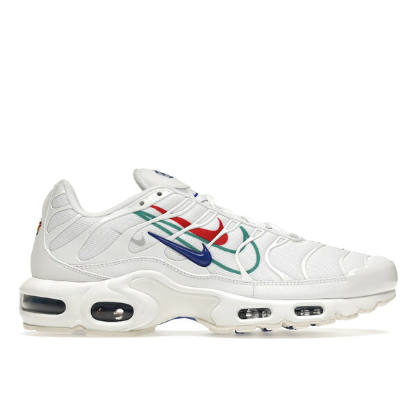 Nike ナイキ メンズ スニーカー  【Nike Air Max Plus Multi-Swoosh White】  大きさ US_6(24.0珊) White/Green Noise/University Red/Game Royal