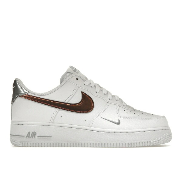 Nike ナイキ メンズ スニーカー  【Nike Air Force 1 \u002707 Low White Picante Red】  大きさ US_8(26.0珊) White/Wolf Grey/Metallic Silver/Picante Red