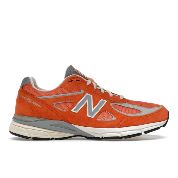 New Balance ニュー平衡にする メンズ スニーカー  【New Balance 990v4 MiUSA Aime Leon Dore Red Clay】  大きさ US_12(30.0糎) Red Clay/Cream/Silver
