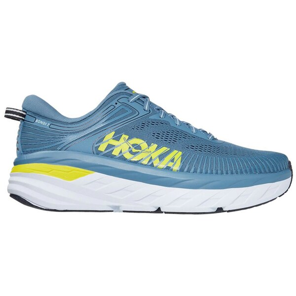 Hoka One One ホカオネオネ メンズ スニーカー  【Hoka One One Bondi 7 Provincial Blue Citrus】  大きさ US_8(26.0珊) Provincial Blue/Citrus