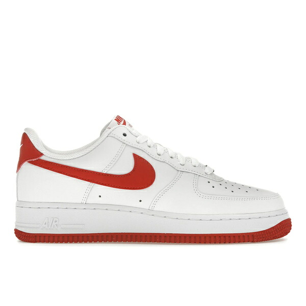 Nike ナイキ メンズ スニーカー  【Nike Air Force 1 \u002707 Dragon Red】  大きさ US_9.5(27.5糎) White/White/Dragon Red