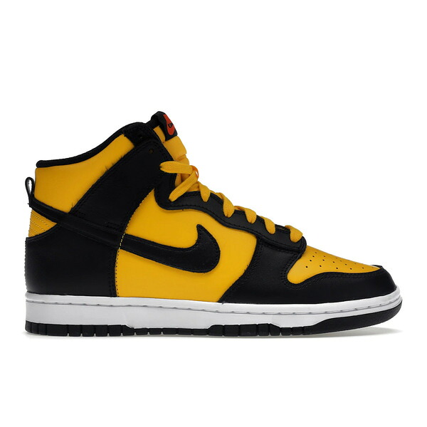 Nike ナイキ メンズ スニーカー  【Nike Dunk High Retro Reverse Goldenrod】  大いさ US_6(24.0糎) University Gold/Black/White/Habanero Red