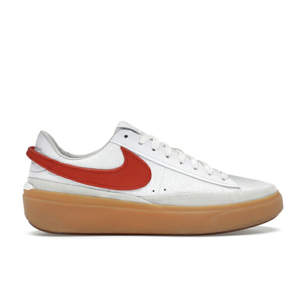 Nike ナイキ メンズ スニーカー  【Nike Blazer Phantom Low White Dragon Red Gum】  大きさ US_M_4.5 White/Dragon Red-Summit White-Gum Yellow