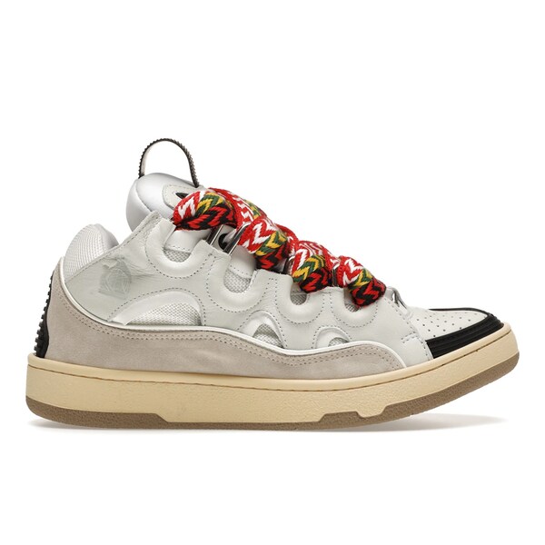 Lanvin ランバン メンズ スニーカー  【Lanvin Leather Curb White Ivory】  大きさ EU_44(29.0糎) White/Ivory/Black