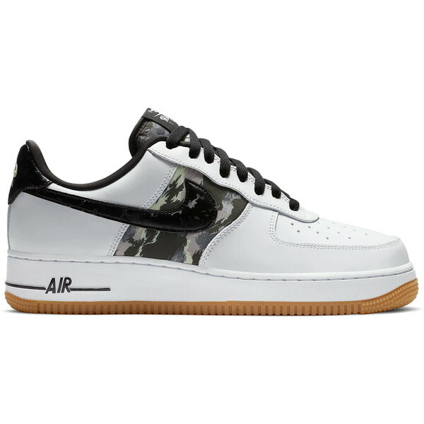Nike ナイキ メンズ スニーカー  【Nike Air Force 1 Low White Ripstop Camo Black Gum】  大きさ US_10.5(28.5珊) White/Black-Gum