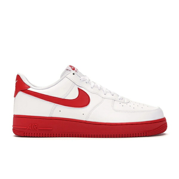 Nike ナイキ メンズ スニーカー  【Nike Air Force 1 Low White Red Midsole】  大きさ US_8.5(26.5珊) White/University Red-White