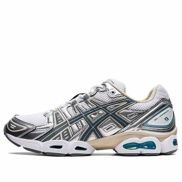 ASICS アシックス メンズ スニーカー  【ASICS Gel-Nimbus 9 \u0027White Steel Grey\u0027 1201A424-102】  大きさ US_9.5(27.5糎)