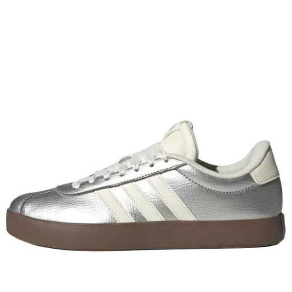 adidas アディダス レディース スニーカー  【(WMNS) adidas VL COURT 3.0 \u0027Silver Metallic Off White Gum\u0027 JQ7315】  大きさ US_6(23.0珊)