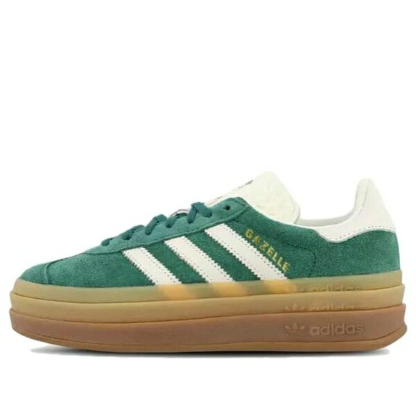 adidas アディダス レディース スニーカー 【(WMNS) adidas Gazelle Bold 'Collegiate Green Gum' IF7160】 サイズ US_9(26.0cm)｜asty