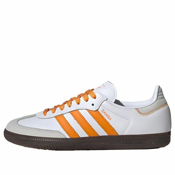 adidas アディダス レディース スニーカー  【(WMNS) adidas Samba OG \u0027Cloud White Orange\u0027 IE6521】  大きさ US_8.5(25.5糎)