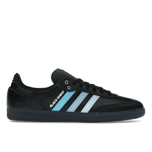 adidas アディダス メンズ スニーカー 【adidas Samba ADV Charlotte FC Black Sheep】 サイズ US_12.5(30.5cm) Core Black/Cloud White/Ice Blue画像