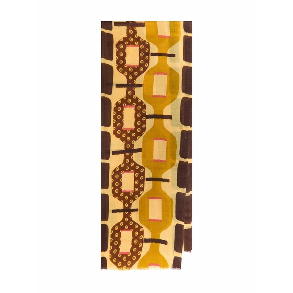マリパルミ レディース えり巻き・袈裟・えり巻き 付属物 Geometric-patterned scarf Yellow