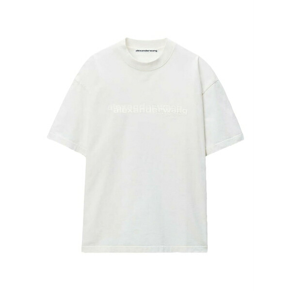 アレキサンダーワン メンズ ティーシャツ トップス Logo-print t-shirt White
