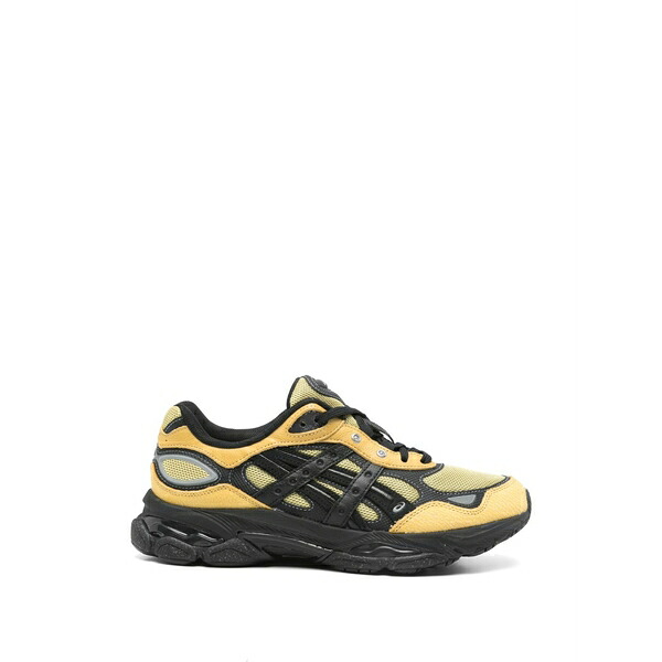 アシックス メンズ スニーカー シューズ Panelled sneakers Yellow