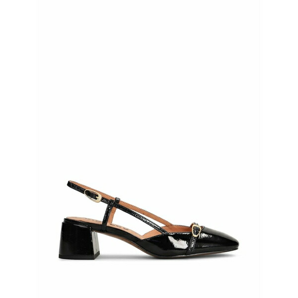 ビビロウ レディース パンプス シューズ Patty patent-finish slingback pumps Black