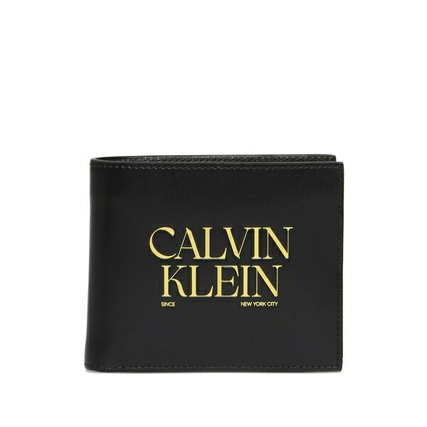 カルバンクライン メンズ 紙入れ 付属品 Logo-print wallet Black